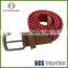 Factory directly custom cotton braided elastic stretch belt