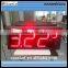Red 15 inch LED waterproof yellow led gas station price sign