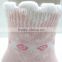 Pink Buddle cuff Baby socks with rubber soles