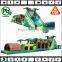 tropical outdoor kids obstacle course equipment