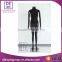 female display mannequin cover by black fabric