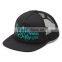 Vintage Custom Printed Snapback Trucker Cap Flat Brim Black Foam Mesh Trucker Cap