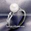 8-8.5mm 925 sterling silver simple style pearl ring