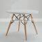 Short Eiffel Legs Leisure Plastic Round Table Small