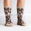 woman socks fashion leopard striped woman socks womans decorative socks