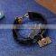 Hot Black Faxu Leather Camera Bicycle Fashion Bracelet