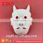 DIY White Recycled paper halloween pumpkin face mask