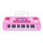 Pink 37 keys electronic organ music keyboard instrument