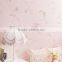 pastoral romantic pink 3D wedding room non-woven wallpaper decoration wall