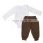 online wholesale baby boys outfits 2016 hot sale cotton long sleeve 2 pieces boutique baby boys rompers
