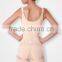 Plus size and ODM Natural silk siamesed shapewear with firm tag