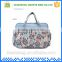 High-capacity polyester blue tote floral cute mommy bag