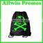 Gift Blank Custom Printed Black Drawstring Bags Personalized