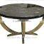 Marble Ti-coated Stainless Steel Sqare Tea Table