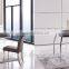 Modern glass table dining table small leisure glass table desk
