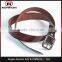 Dark Brown PU Leather Belt with Decorative strip on the surface, men's waist belt