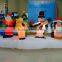 Inflatable Quartet Snowman and Santa for Christmas Decoration