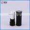 Luxury flashlight shape matte black empty lipstick container