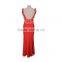 Newest hot sale style sexy manual nail bead evening dress 2016