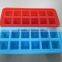 Food grade silicone grid ice tray, 12-cavity silicon bar Cube Ice Trays