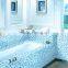 LJ JY-SW-04 Hot Sale Backsplash Tiles Wholesale Cheap Blue Glass Mosaic Indian Bathroom Tiles Lowes Shower Tile