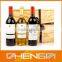 High Quality Customized China Manufacturer French Kressmann 3 Wine Bottles Gift Packaging Box (ZDW13-W025)