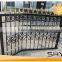 Steel metal picket fence