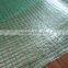 Germany market PE mesh sheeting with reinforced border,green net mesh inside tarpaulin sheeting