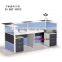 Modern office furniture 2 person reception desk design