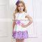 digital printed fancy lavender dress girl dress,dreaming girls dresses