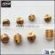 good price M1.4 brass/ stainless steel slotted cone point set screw
