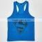 Brand name mens clothing custom gym stringer vest, workout tank top