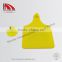 RFID ear tag for cattle with 134.2 HKZ ISO11784/5 FDX-B in yellow 100*75 mm