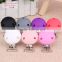 2017 New baby teething products silicone round hole pacifier clip