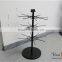 Rotating 3-Tier Jewelry Counter Hanging Metal Wire Display Stands