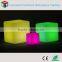 80cm big plastic led lighting cube for party kids' chair