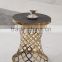 D404 Home Furniture Round Marble Rose Gold Side Table