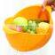 Plastic Folding Basket Drain Rack for Fruit,collapsible Colander Strainer