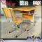 Durable cheap price school furniture student single desk and chair set