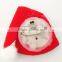 Fashion design christmas glitter art and crafts led flashing light handmade brooch pin