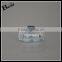 cosmetic clear 50ml glass perfume bottle octagon bottle glass with blue aluminum top and brown aluminum cap china suppliers