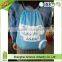 Custom RPET polyester drawstring sling bag with foldable pouch
