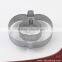 2 Pcs Stainless Steel Apple Shaped Cookie Cutter Set,Biscuit Cutter Set (HCM-M28)