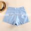 The new ladies summer pure color high waist boultique icing shorts for women