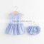 Pink Striped Lace Outfit Baby Ruffle Fashion Clothes Baby Outfits