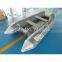 White and Grey Plywood Floor Inflatable Boat