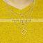 Gold Multi Layered Square Heart Triangle Necklace Thin Geometry Jewelry
