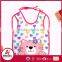 Eco-friendly adjustable waterproof washable customized cute baby bib