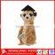 Hot selling soft and cuddly custom stuffed mongoose toy plush meerkat toy