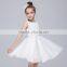 Kids Trendy Clothing Baby Floral Appliqued Frock Design Little Girl Bridal Dress